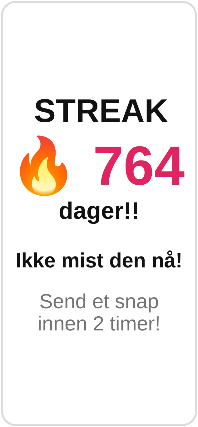 Streak 764 dager!! Ikke mist den nå!