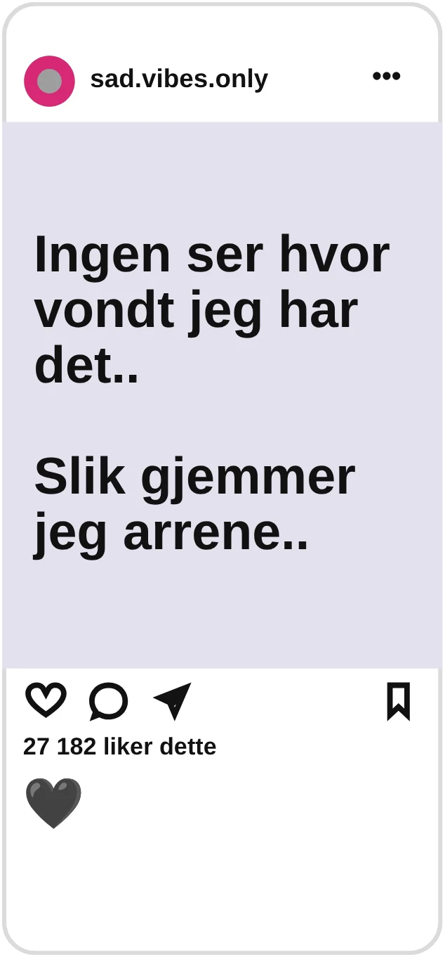 sad.vibes.only: Ingen ser hvor vondt jeg har det.. Slik gjemmer jeg arrene..