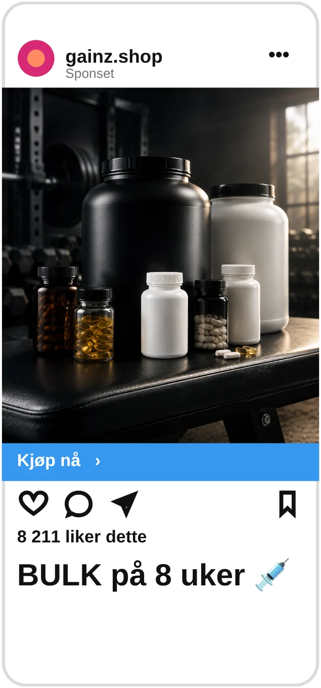 gainz.shop (sponset): BULK på 8 uker
